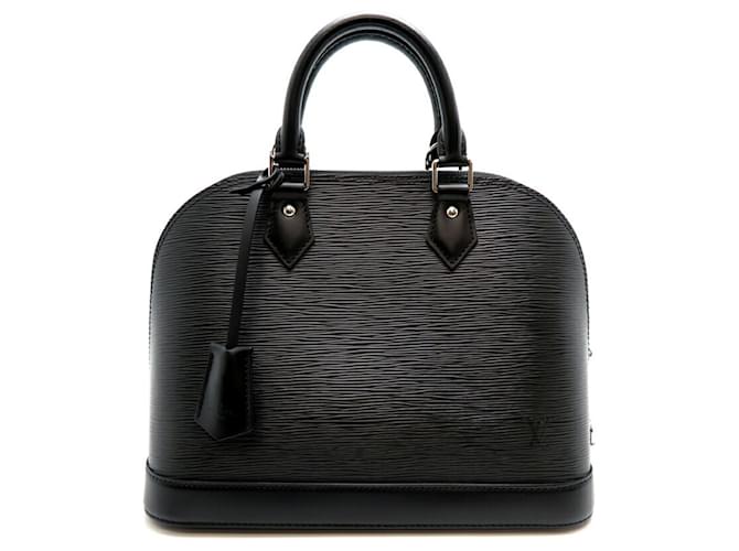 Louis Vuitton Alma Preto Couro  ref.1383347