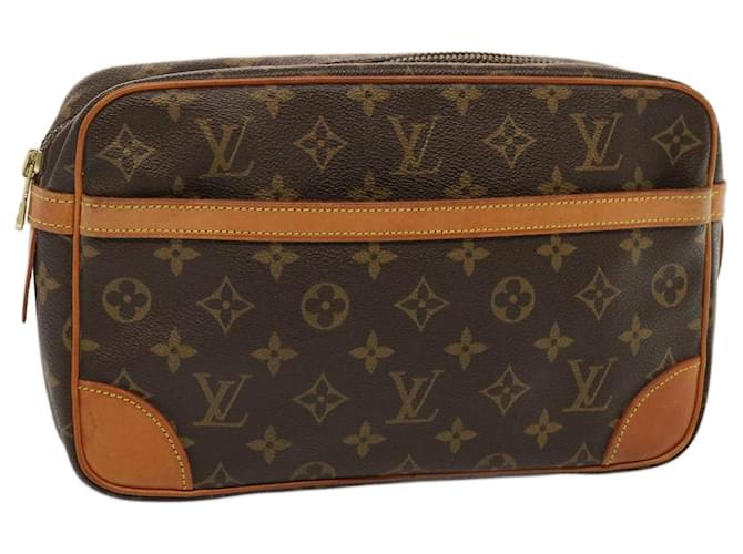 Louis Vuitton Compiegne 28 Castaño Lienzo  ref.1383369