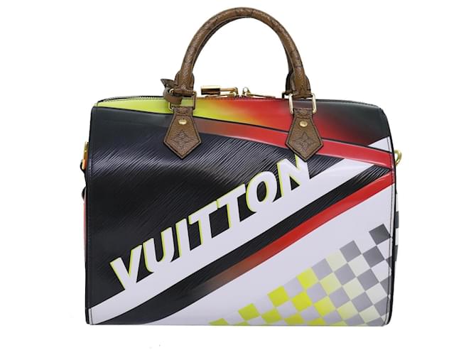 Louis Vuitton Speedy 30 Multicor Couro envernizado  ref.1383435