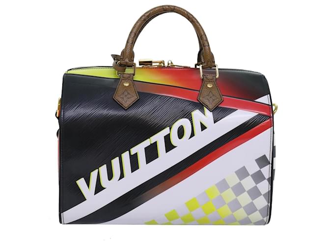 Louis Vuitton Speedy 30 Cuir vernis Multicolore  ref.1383435