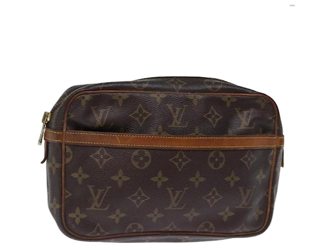 Louis Vuitton Compiègne 23 Marrone Tela  ref.1383498