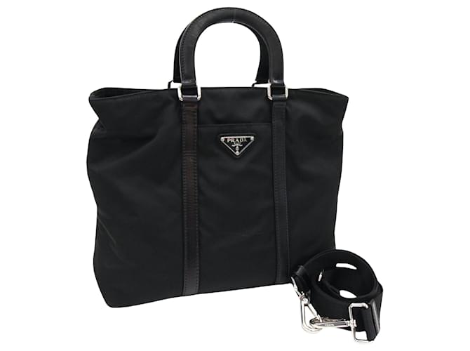 Prada Tessuto Preto Sintético  ref.1383627