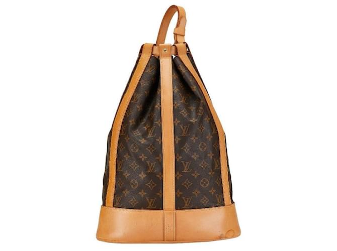 Louis Vuitton Randonnee GM Bolsa de ombro de lona M42244 em bom estado  ref.1383634