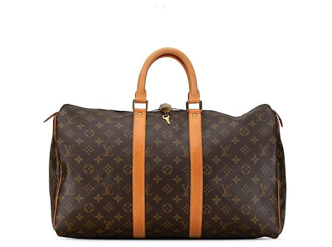 Louis Vuitton Keepall 45 Canvas M41428 en buen estado Lienzo  ref.1383653