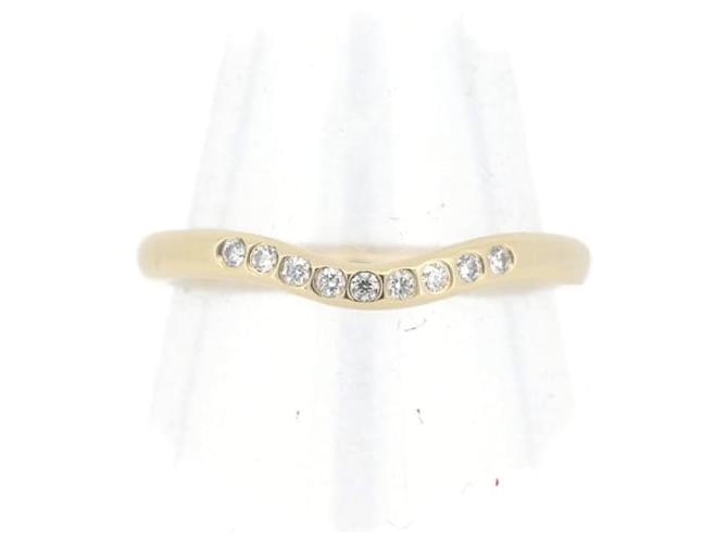 Tiffany & Co 18K Elsa Peretti Diamond Wedding Band Bague en métal en excellent état  ref.1383668