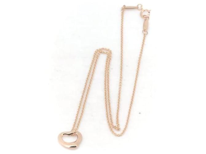 Tiffany & Co. 18K offene Herz-Halskette aus Metall in ausgezeichnetem Zustand  ref.1383671