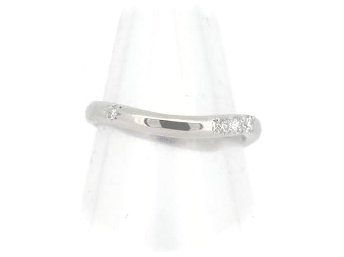 & Other Stories Used PT900 Platinum Diamond Ring 0.11CT Size 10 in Great Condition Silvery Metal  ref.1383674