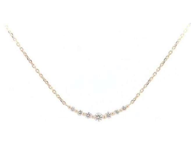 & Other Stories Collar de diamantes Vendome Aoyama 0.17CT K18YG de oro amarillo en excelente estado Dorado Metal  ref.1383684