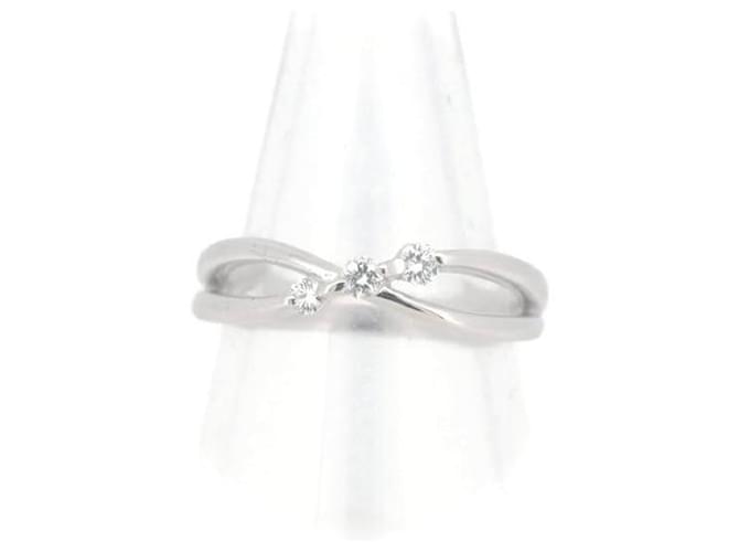 Anello in metallo Tasaki con diamante Infinity da 18 carati in condizioni eccellenti  ref.1383690
