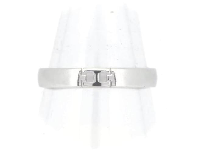 Hermès Hermes 18K Ever Herakles Wedding Band Metal Ring in Excellent condition  ref.1383694