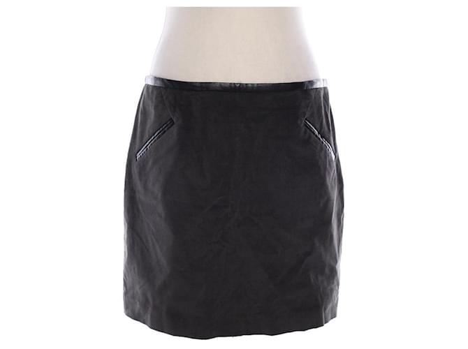 Comptoir Des Cotonniers Skirt Cotton in Grey Black  ref.1383706
