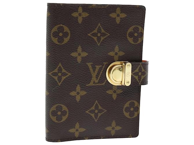 LOUIS VUITTON Agenda con monogramma Koala PM Copertina per agenda giornaliera R21015 LV Auth 74331 Arancione Tela  ref.1383741