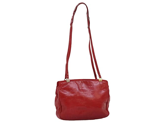 Autre Marque BOTTEGA VENETA Shoulder Bag Leather Red Auth mr183  ref.1383824