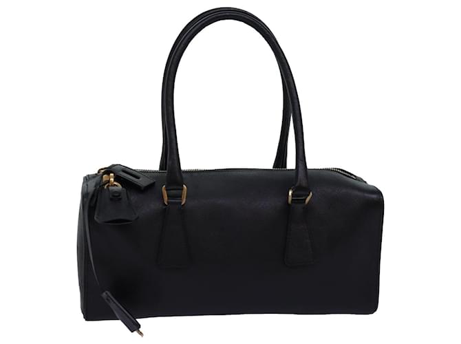 Saffiano PRADA Sac à main Safiano cuir Noir Auth yk12630  ref.1383827