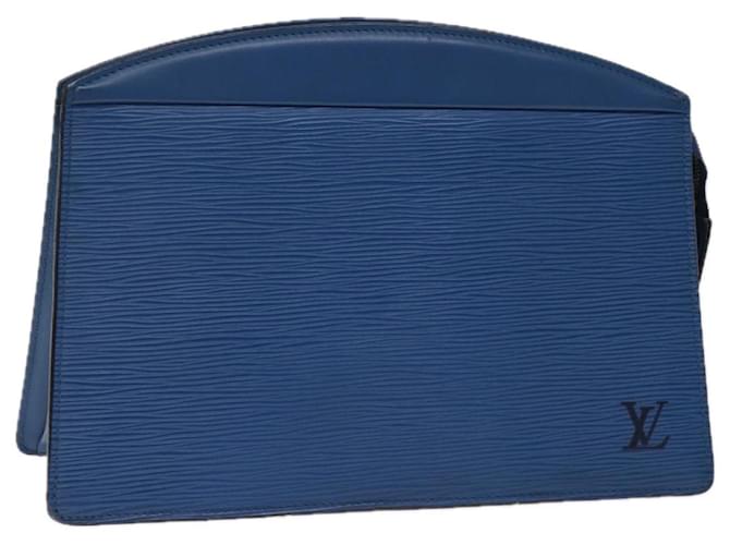 LOUIS VUITTON Epi Trousse Crete Pouch Blue M48405 LV Auth 74312 Leather  ref.1383846