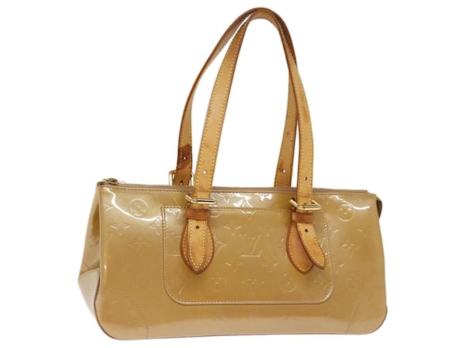 Bolso de mano LOUIS VUITTON Monogram Vernis Rosewood Avenue Beige M93509 Auth 74617 Charol  ref.1383861