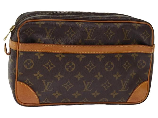 LOUIS VUITTON Monogram Compiegne 28 Clutch Bag M51845 LV Auth 74901 Cloth  ref.1383864