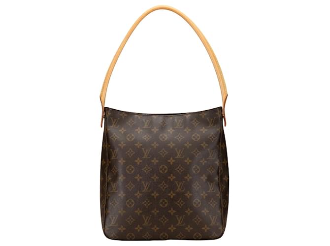 Louis Vuitton Looping GM Brown Cloth  ref.1383955