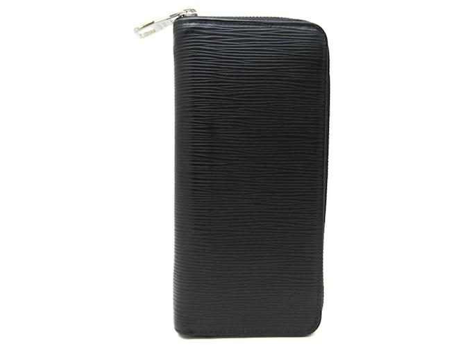 Louis Vuitton Zippy Wallet Vertical Black Leather  ref.1383990