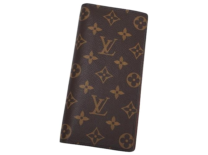 Louis Vuitton Brazza Castaño Lienzo  ref.1384091