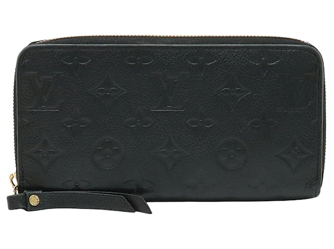 Zippy Louis Vuitton Portefeuille flink Schwarz Leder  ref.1384099