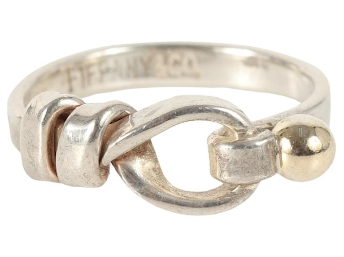 Tiffany & Co Hook and eye Silvery Silver  ref.1384119