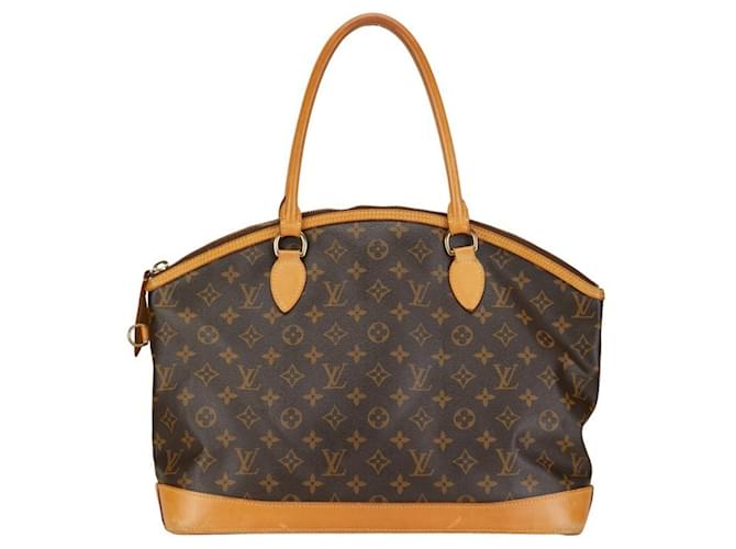 Louis Vuitton Lockit Marrone Tela  ref.1384121