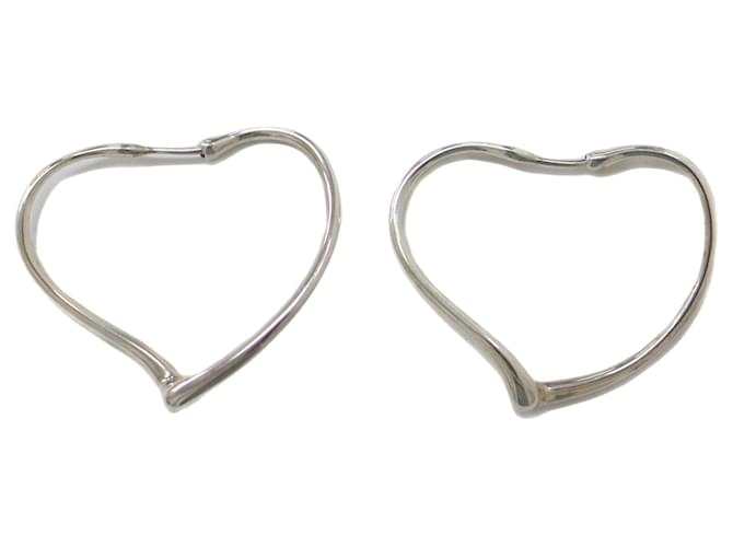 Tiffany & Co Open Heart Silvery Silver  ref.1384145