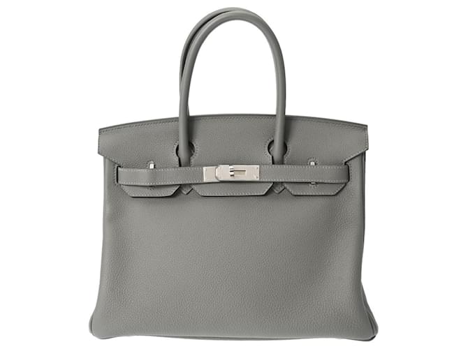Hermès Birkin 30 Grey Leather  ref.1384179