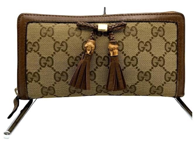 Gucci GG canvas Brown Cloth  ref.1384226