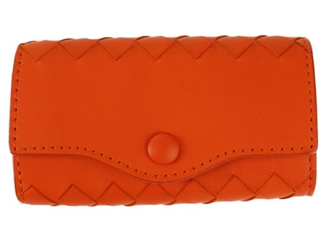 Bottega Veneta Intrecciato Orange Kalbähnliches Kalb  ref.1384239