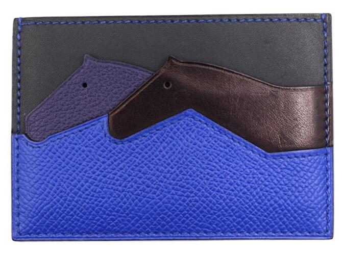 Hermès Blue Leather  ref.1384240