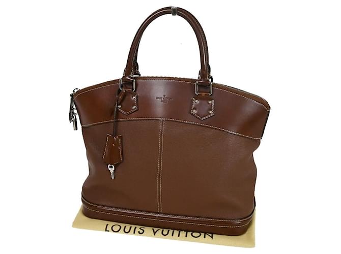 Louis Vuitton Lockit Marrom Couro  ref.1384257