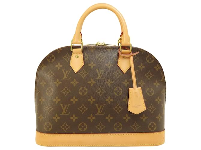 Louis Vuitton Alma Marrone Tela  ref.1384323