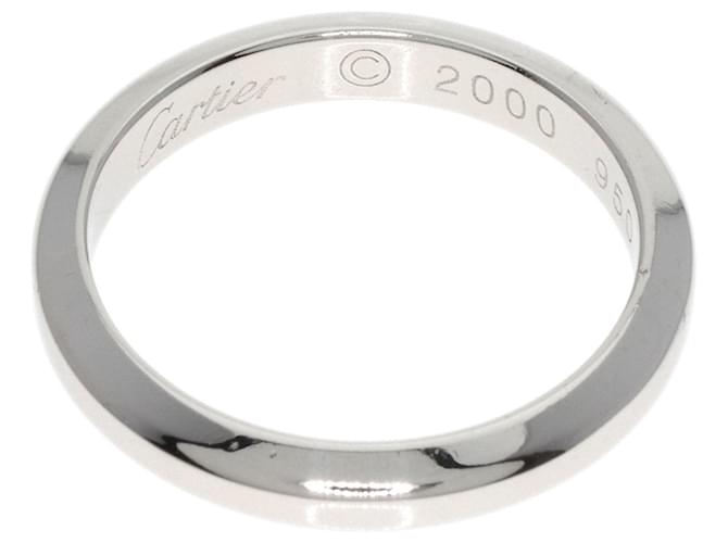 Cartier 1895 Wedding Ring Silvery Platinum  ref.1384331