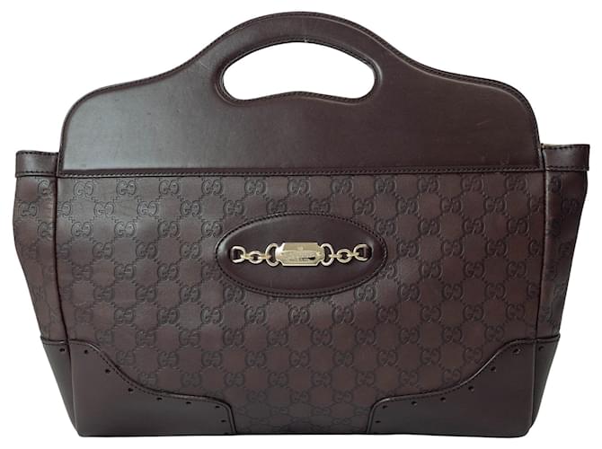 Gucci Horsebit Brown Leather  ref.1384377