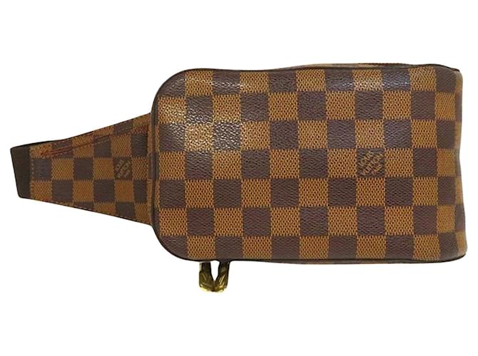 Louis Vuitton Geronimos Brown Cloth  ref.1384419