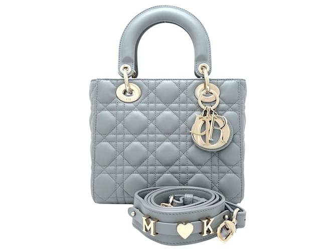 Dior Mon Abc Dior Cuir Gris  ref.1384448