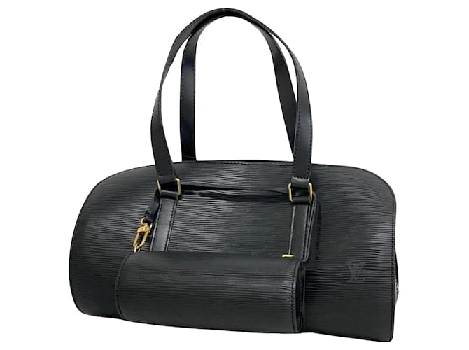 Louis Vuitton Soufflot Preto Couro  ref.1384471