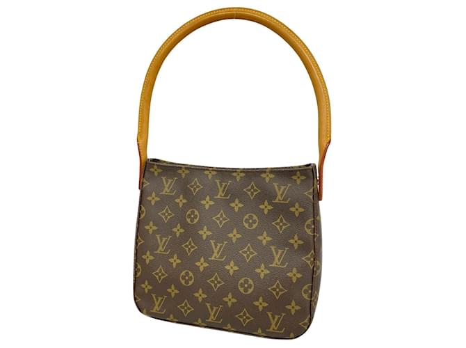 Louis Vuitton Looping MM Marrom Lona  ref.1384530