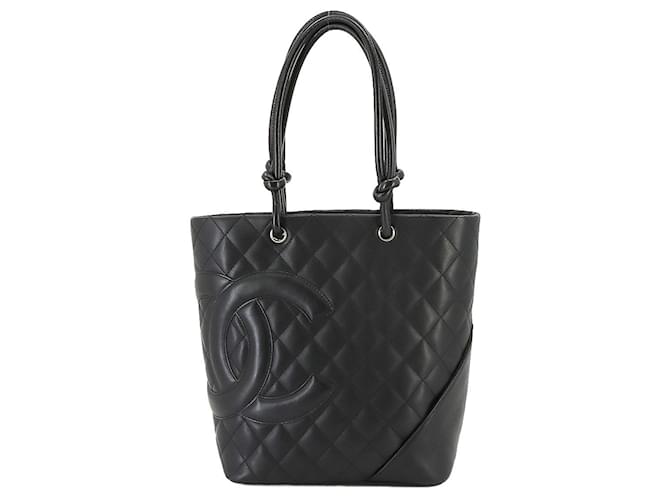 Chanel Cambon Line Nero Pelle  ref.1384532