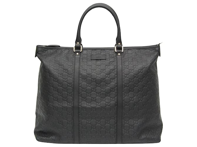 Gucci Guccissima Negro Cuero  ref.1384568