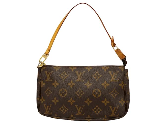 Louis Vuitton Pochette Accessoire Brown Cloth  ref.1384570