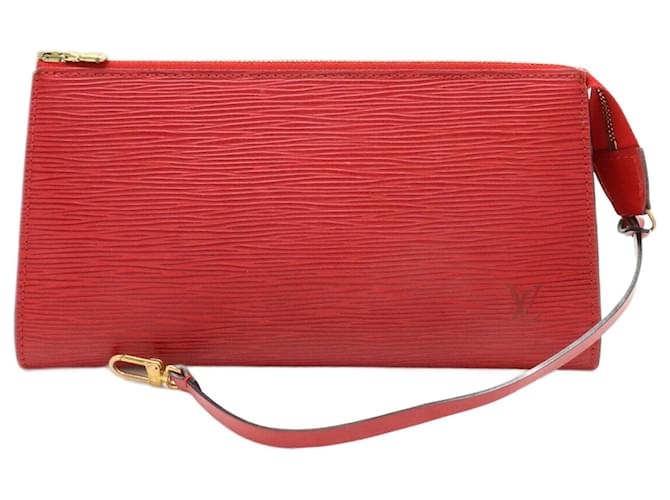 Louis Vuitton Pochette accessoires Red Leather  ref.1384591