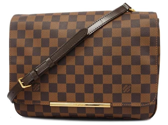 Louis Vuitton Hoxton Castaño Lienzo  ref.1384763