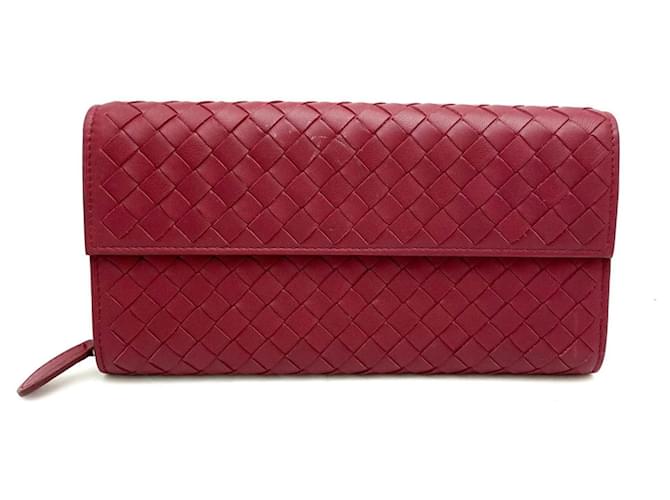 Bottega Veneta Intrecciato Bordeaux Couro  ref.1384862