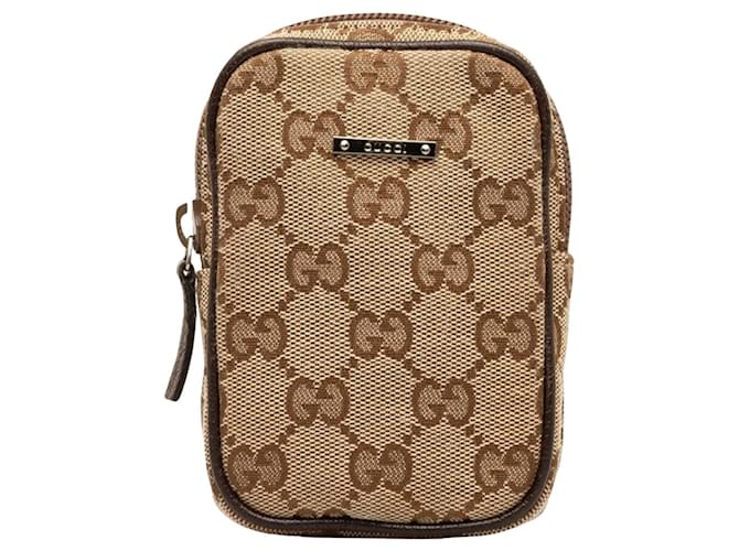 Gucci GG Canvas Marrom Lona  ref.1384880