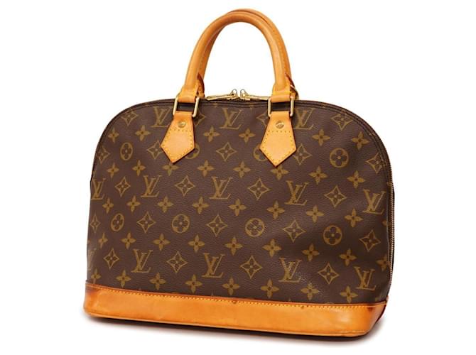 Louis Vuitton Alma Marrone Tela  ref.1384887