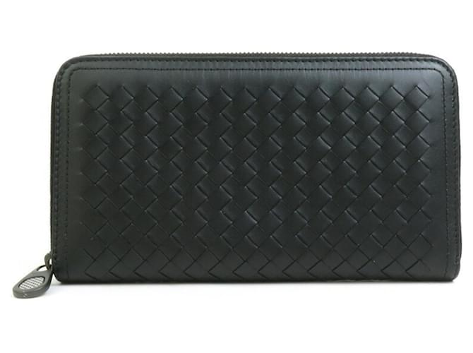 Bottega Veneta Intrecciato Schwarz Leder  ref.1385034