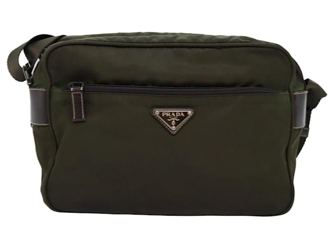 Prada Tessuto Synthétique Vert  ref.1385074